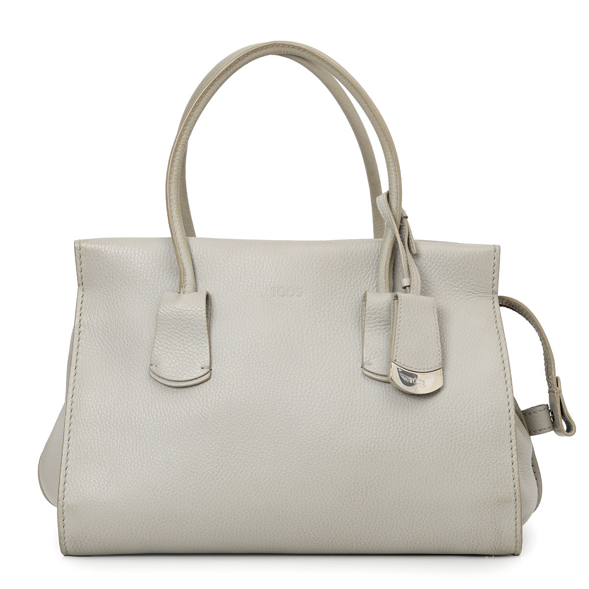 トートバッグ TOD'S TOTES GRIGIO Shop Pre-Loved Tod's Grey Pebbled Leather Shopper Tote Bag