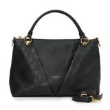 Black Monogram Empreinte Leather V MM Tote Bag