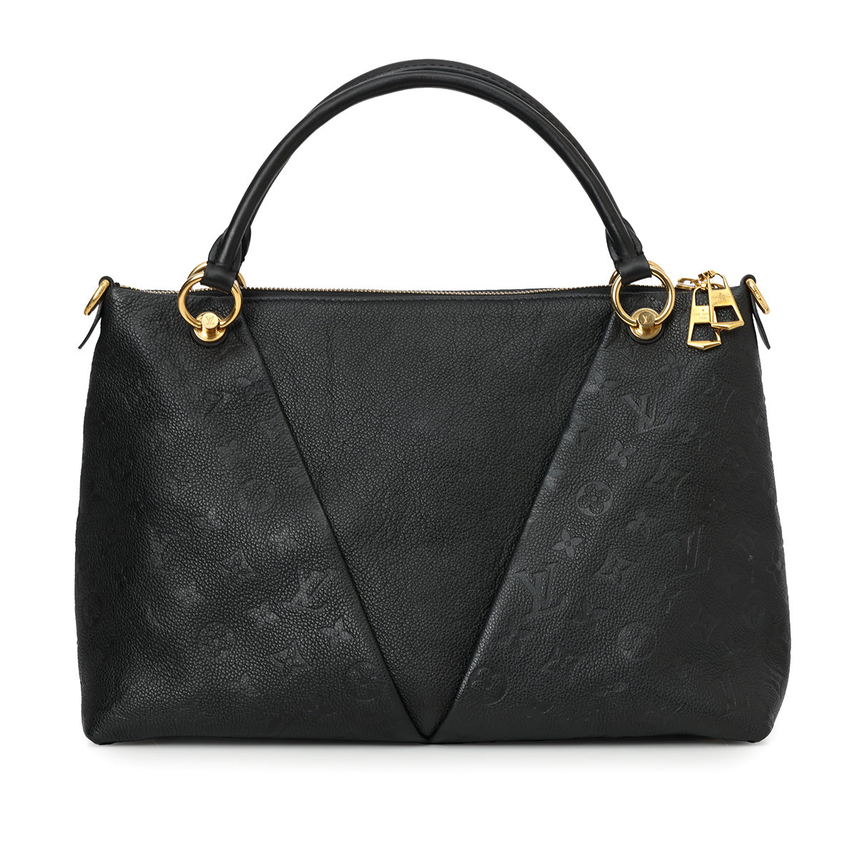 Black Monogram Empreinte Leather V MM Tote Bag
