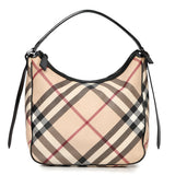 Nova Check Coated Canvas Medium Barton Hobo Bag