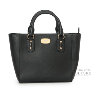 Black Solid Handheld Bag