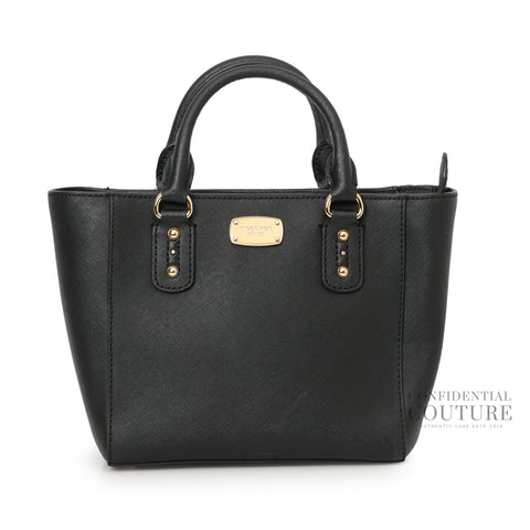Black Solid Handheld Bag