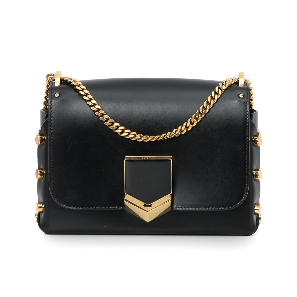 Jimmy Choo Black Lockett Shoulder Bag - Main Image