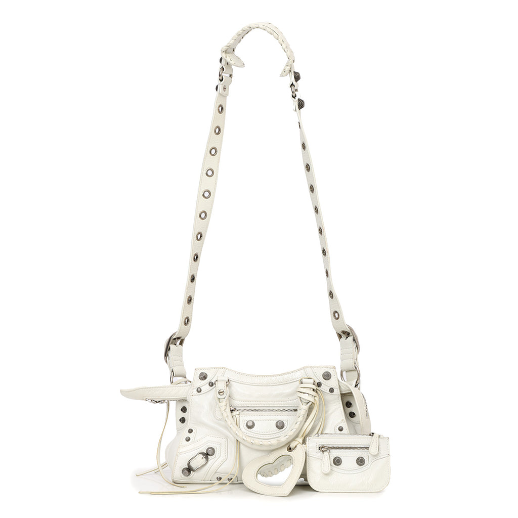 Shop Balenciaga Neo Cagole Small Tote in Black Arena Leather – One