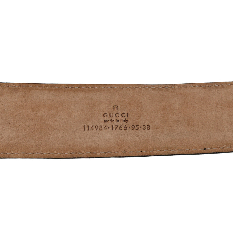 GG Guccissima Black Leather Waist Belt