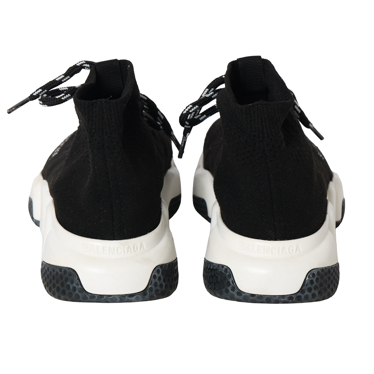 Speed Lace-up Trainers in Black/white- EU 34