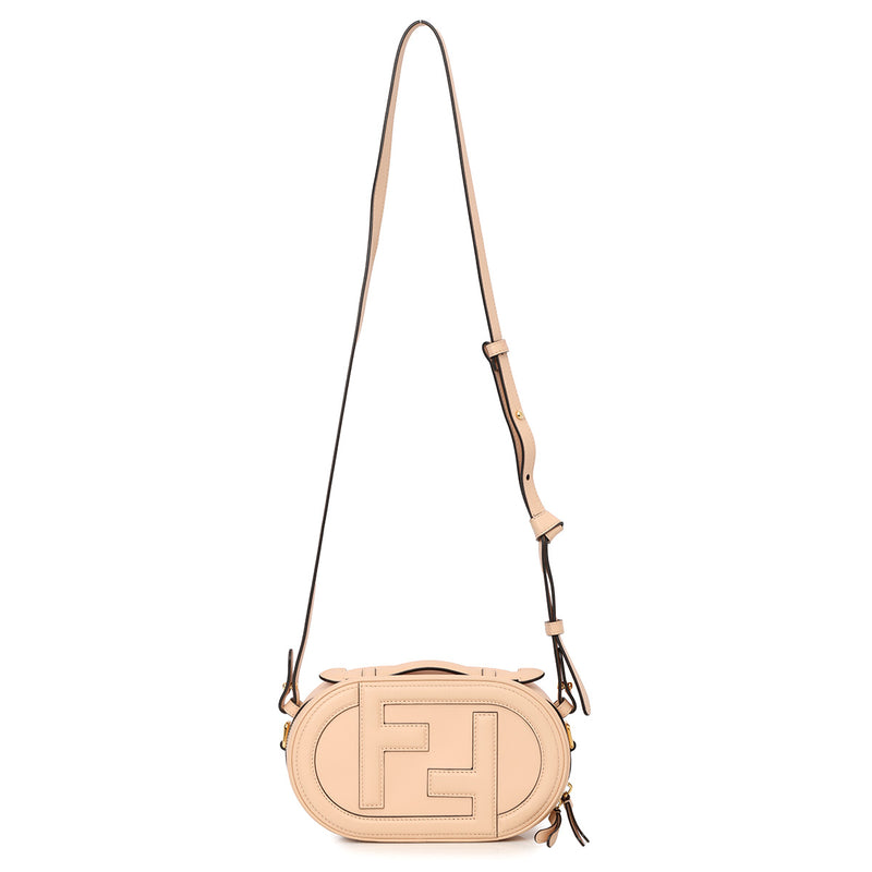 Women Fendi O'Lock nude pink Mini Camera Case