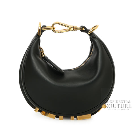 Fendigraphy Nano Black Leather HandBag