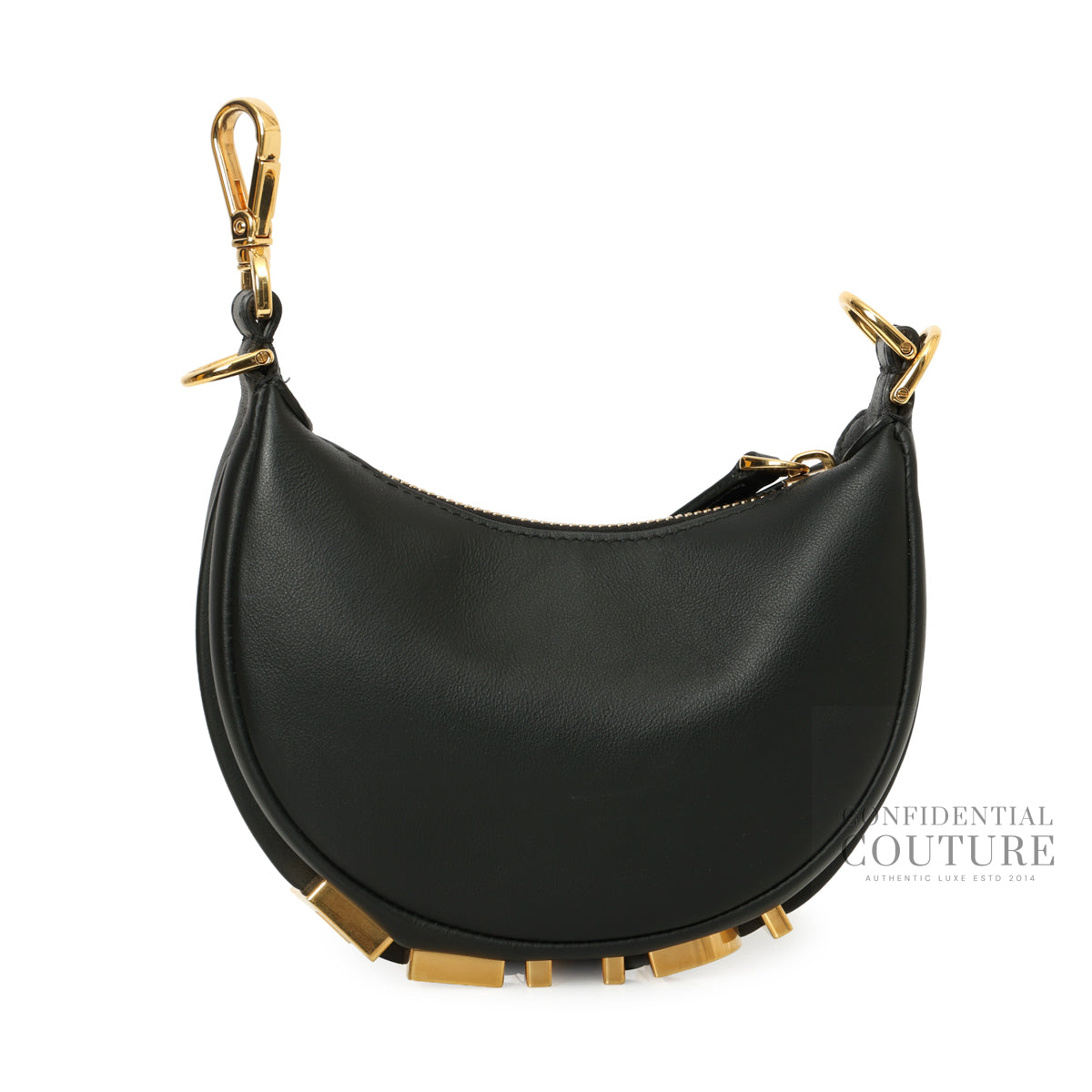Fendigraphy Nano Black Leather HandBag
