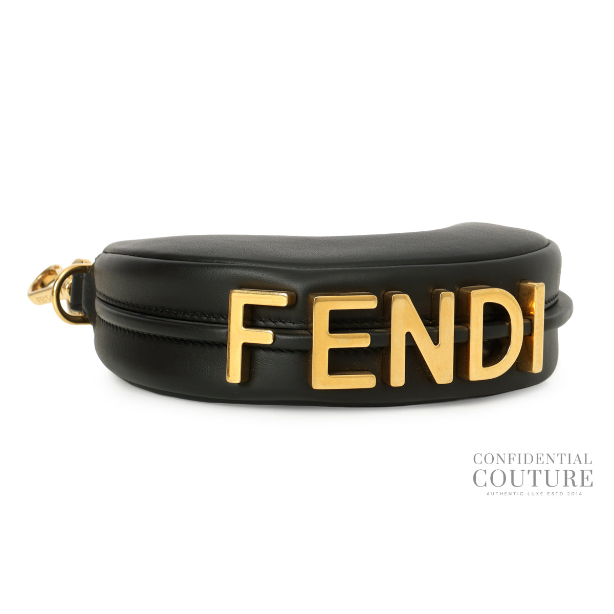 Fendigraphy Nano Black Leather HandBag
