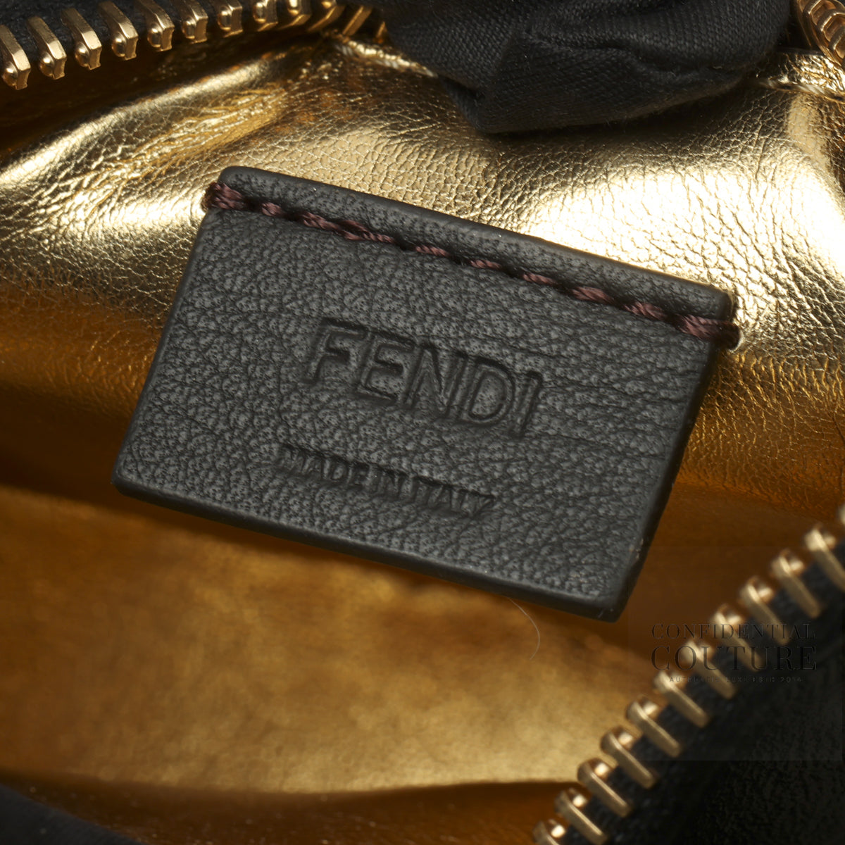 Fendigraphy Nano Black Leather HandBag