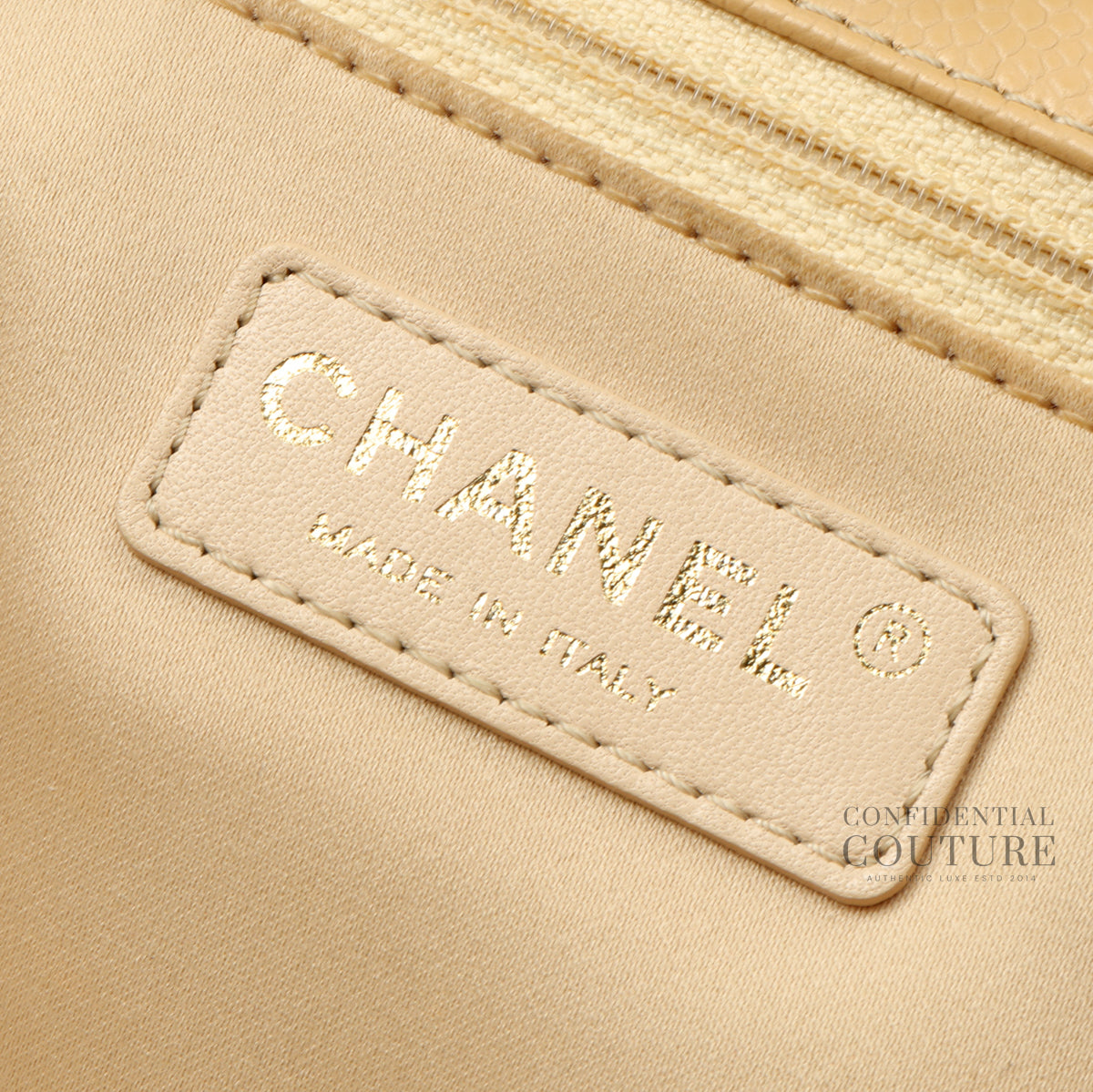 Beige Grand Shopping Tote Bag