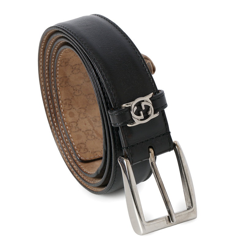 Black Belt with Interlocking GG 38