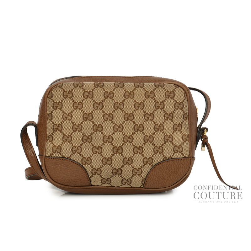 Brown Bree Original GG Canvas Small Disco Bag