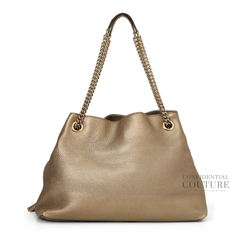 Champagne Medium Soho Chain Tote