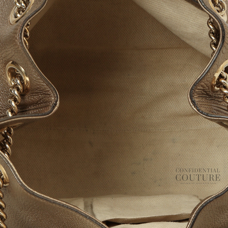 Champagne Medium Soho Chain Tote