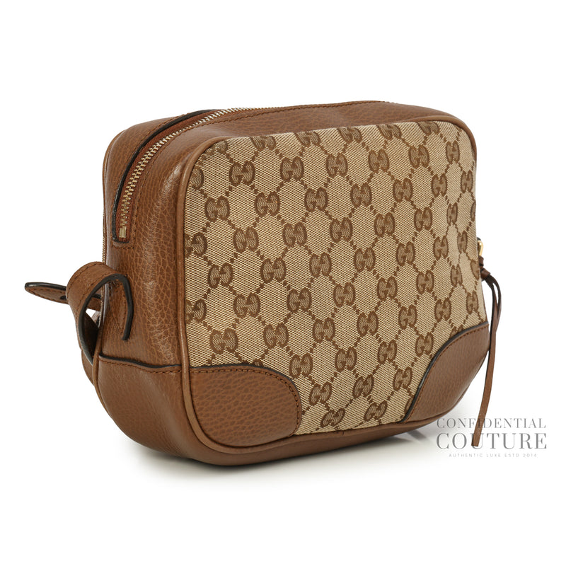 Brown Bree Original GG Canvas Small Disco Bag