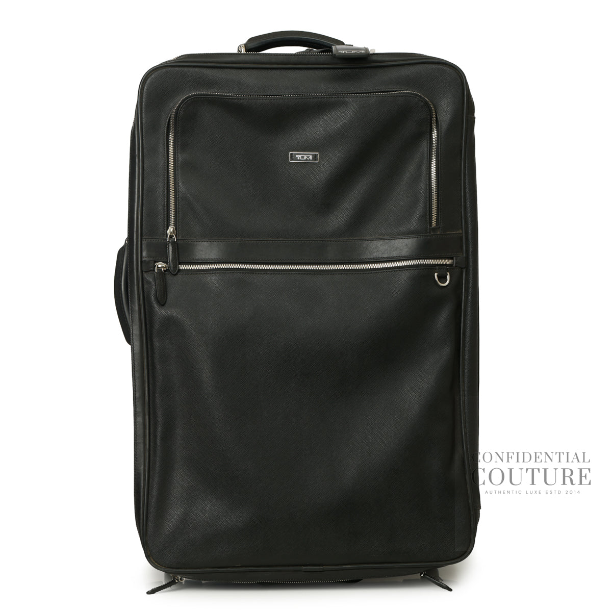 Black Saffiano Lux Carry-On Luggage