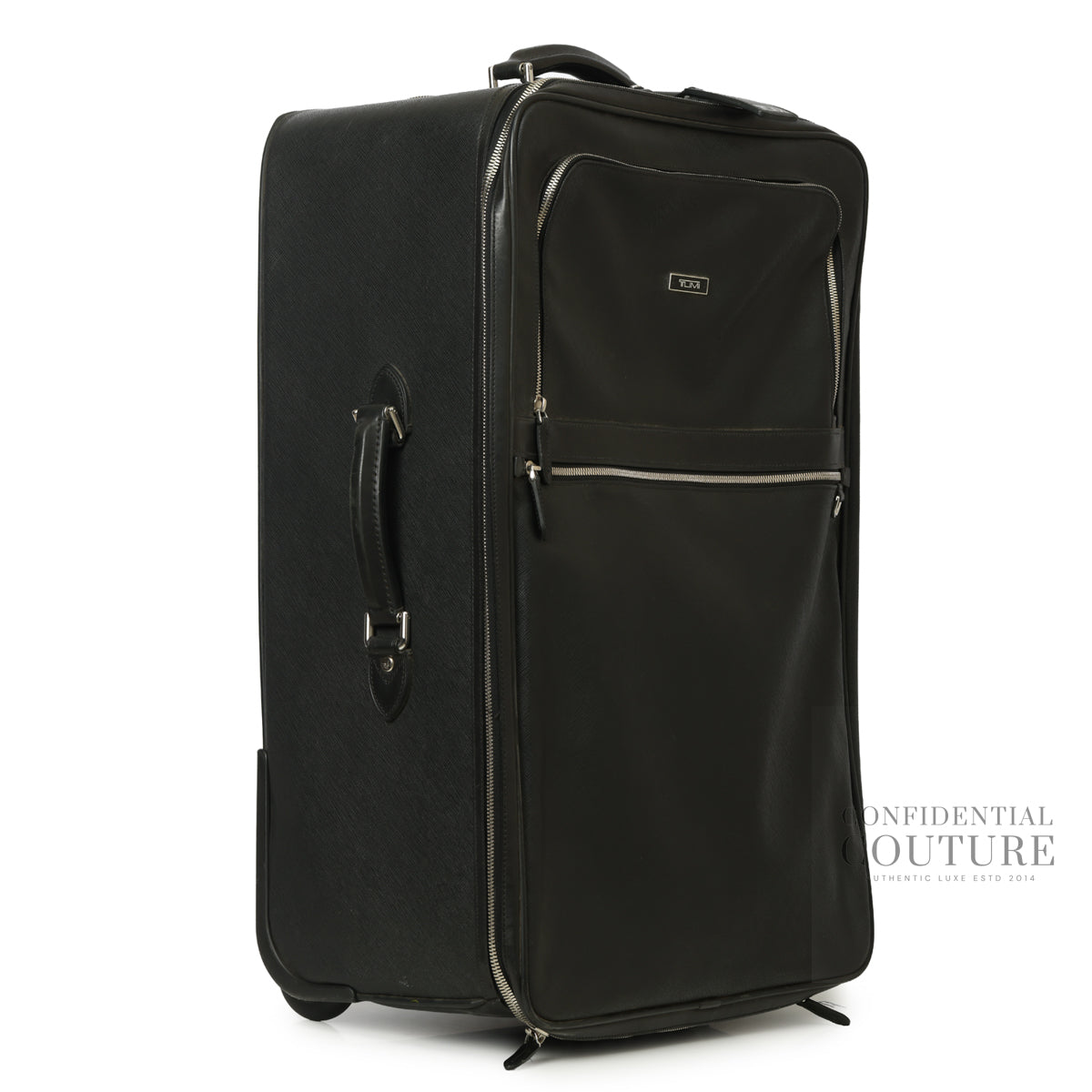 Black Saffiano Lux Carry-On Luggage