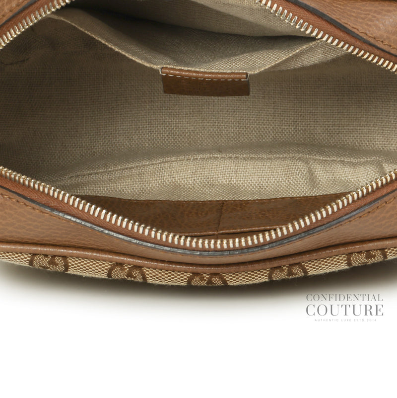 Brown Bree Original GG Canvas Small Disco Bag