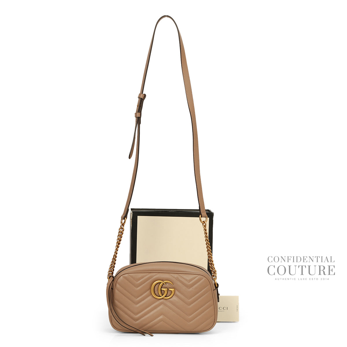 GG Marmont Pink/Beige Small Camera Bag