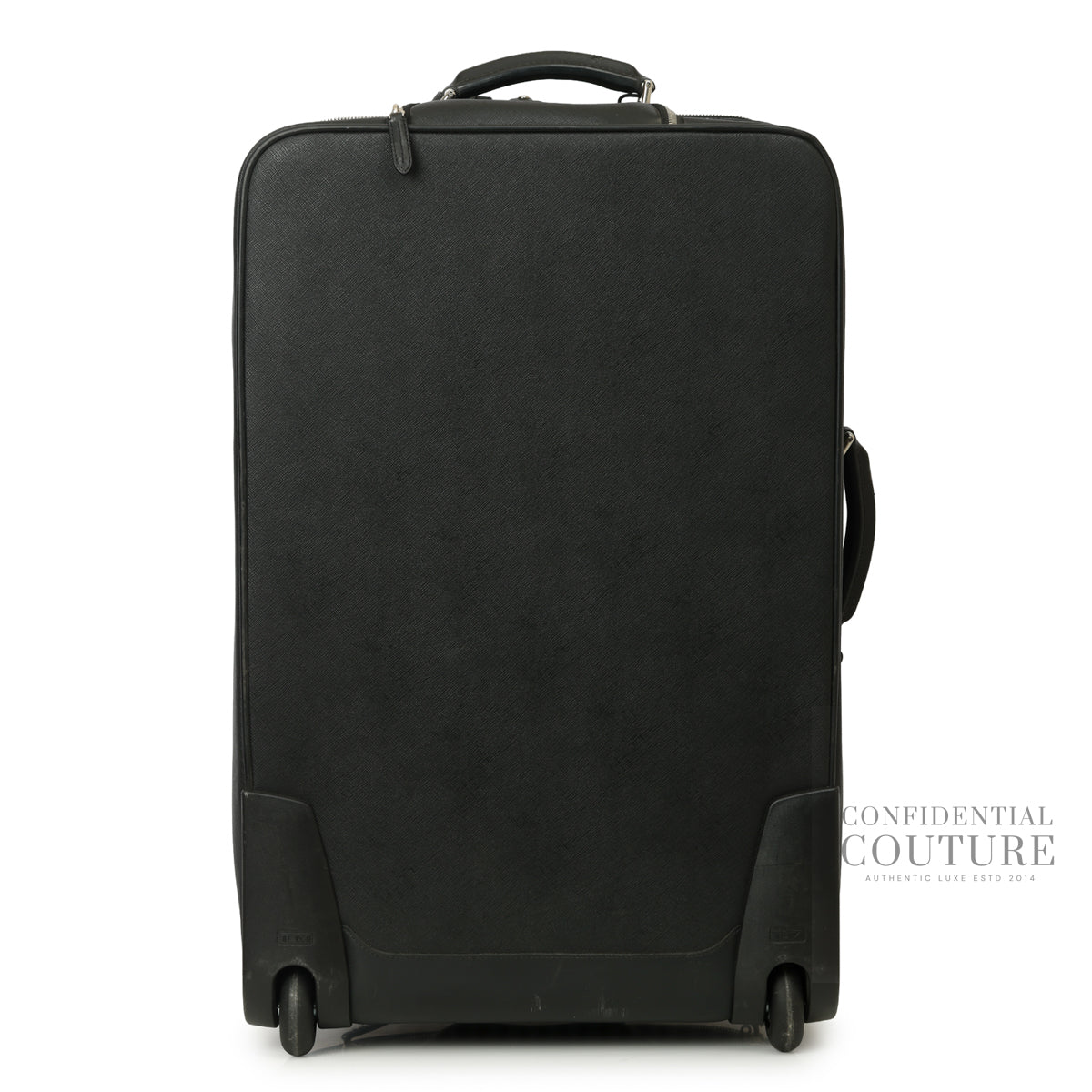 Black Saffiano Lux Carry-On Luggage