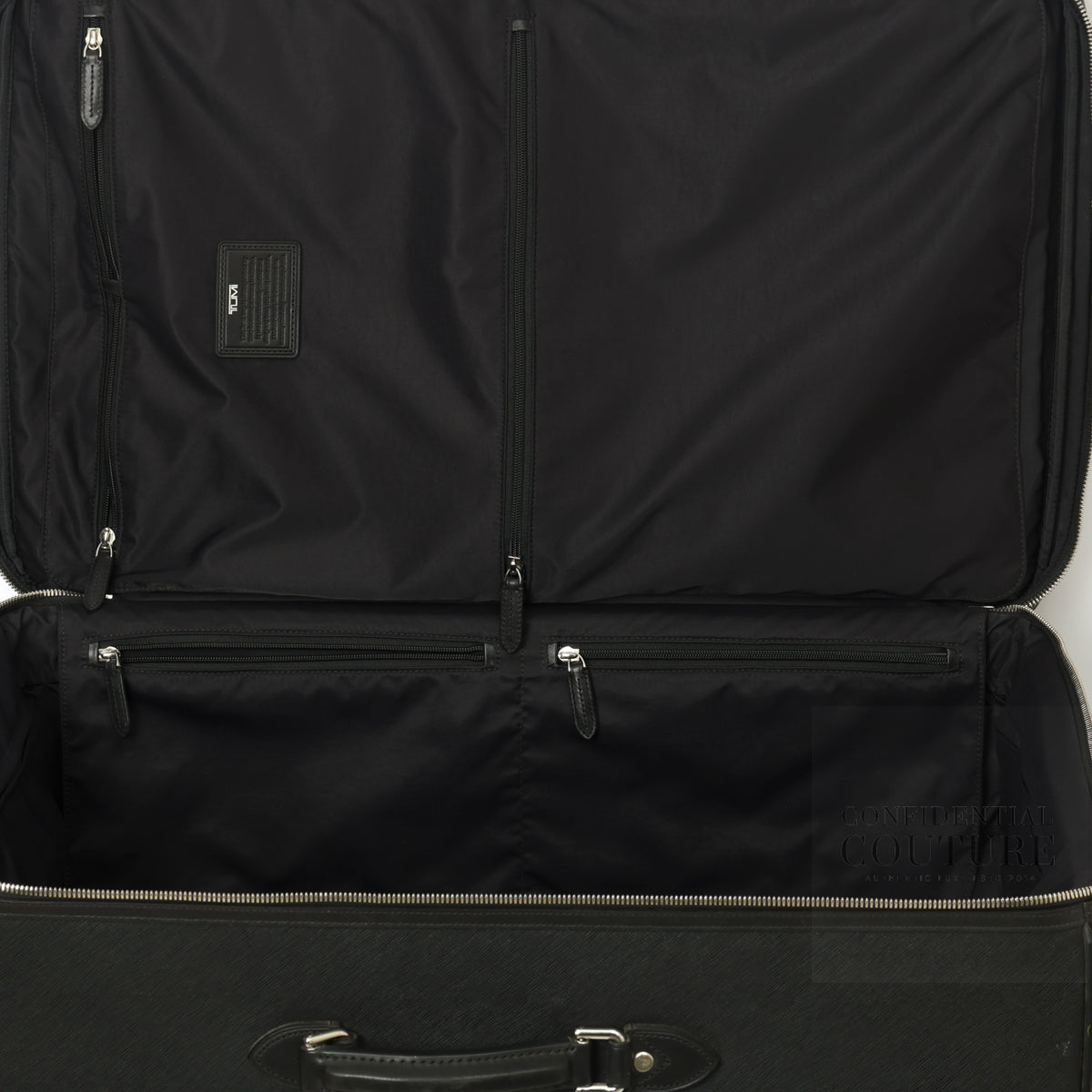 Black Saffiano Lux Carry-On Luggage