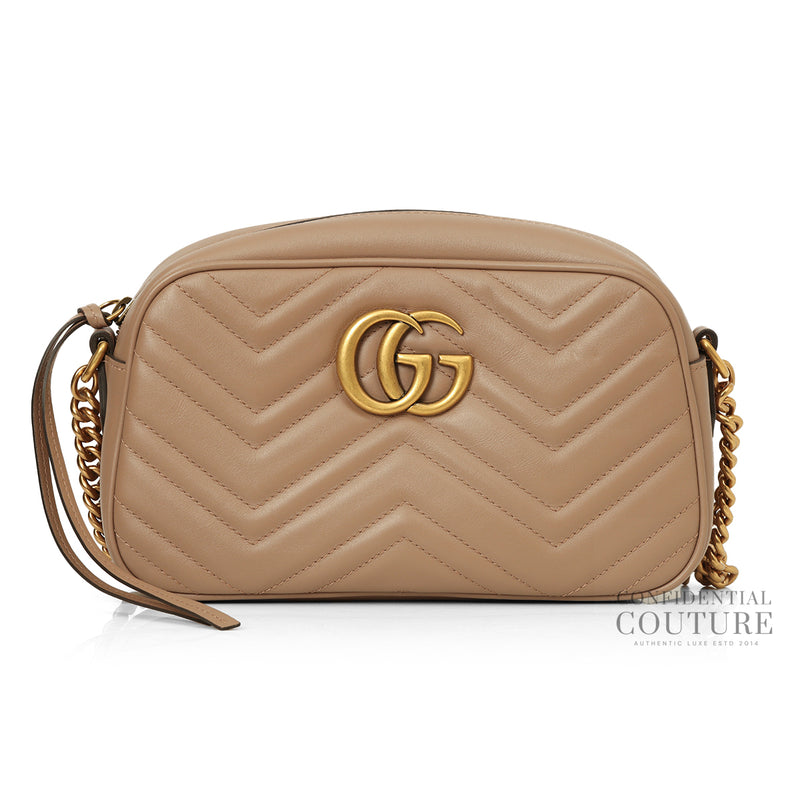 GG Marmont Pink/Beige Small Camera Bag