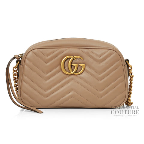 GG Marmont Pink/Beige Small Camera Bag