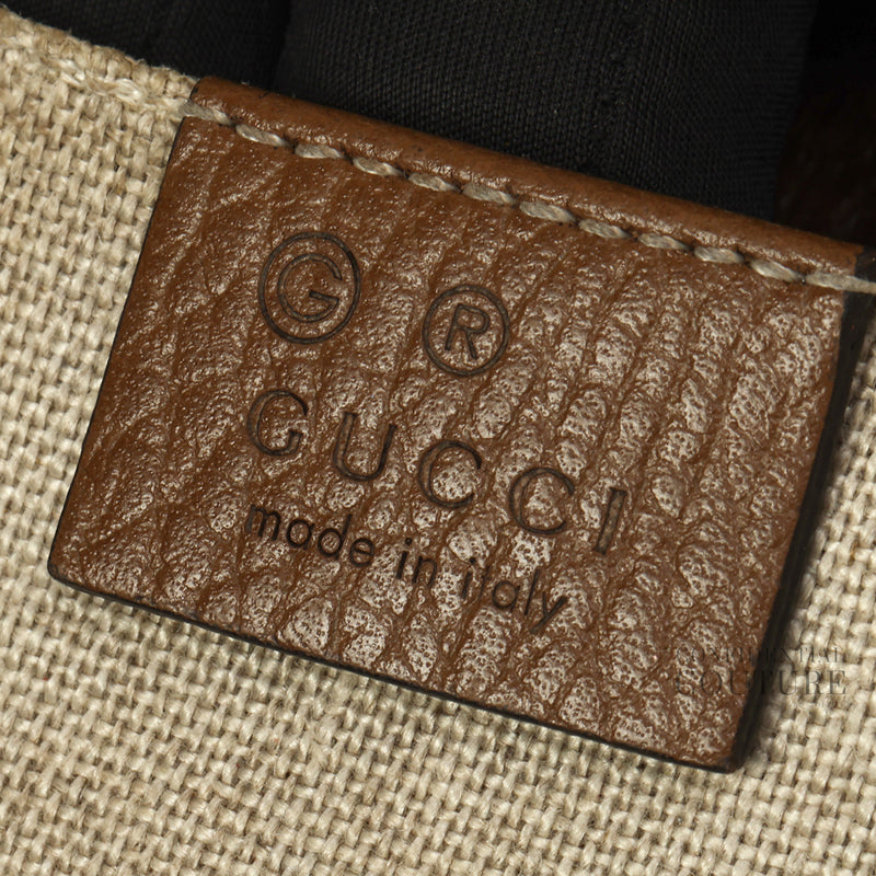 Brown Bree Original GG Canvas Small Disco Bag
