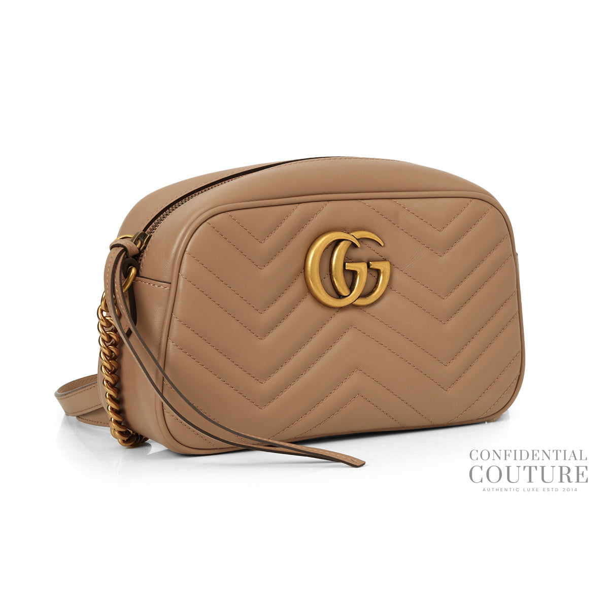 GG Marmont Pink/Beige Small Camera Bag