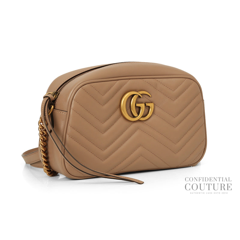 GG Marmont Pink/Beige Small Camera Bag