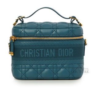 Travel Convertible Vanity Case in Quilted Lambskin