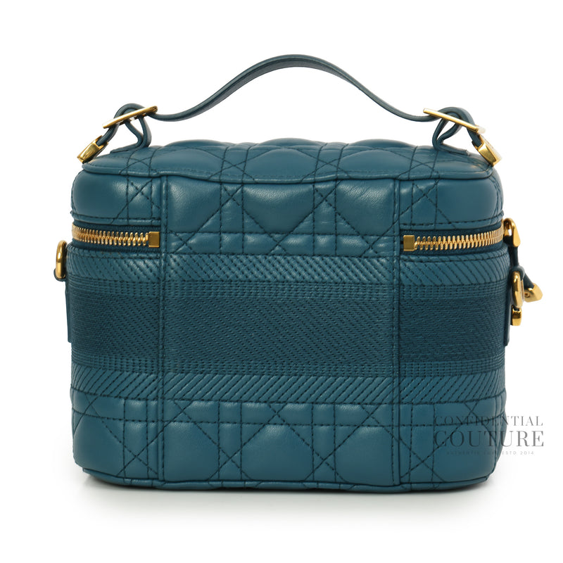 Travel Convertible Vanity Case in Quilted Lambskin