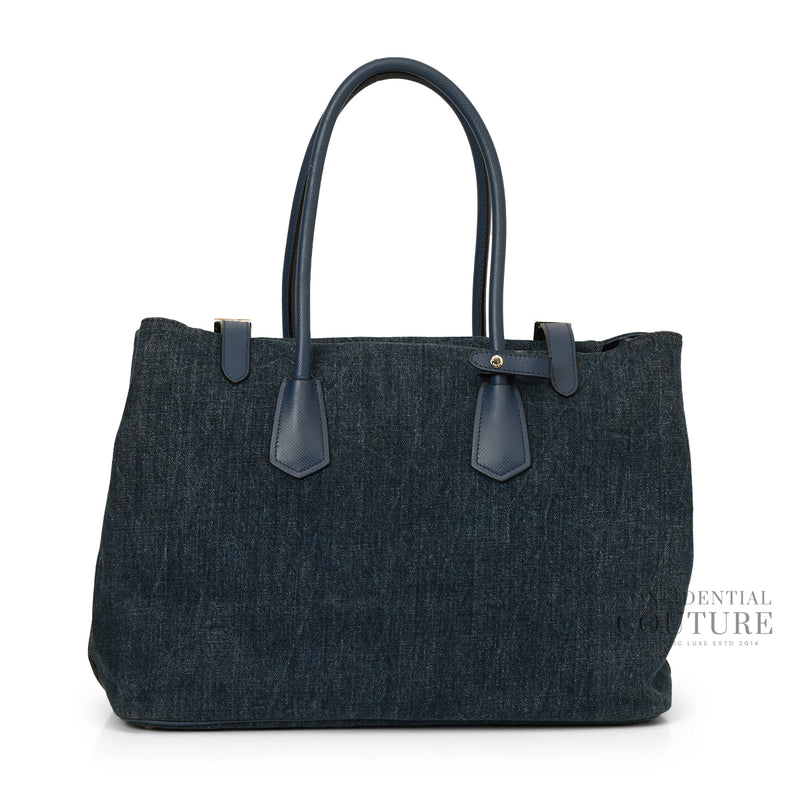 Blue Denim Tote Bag
