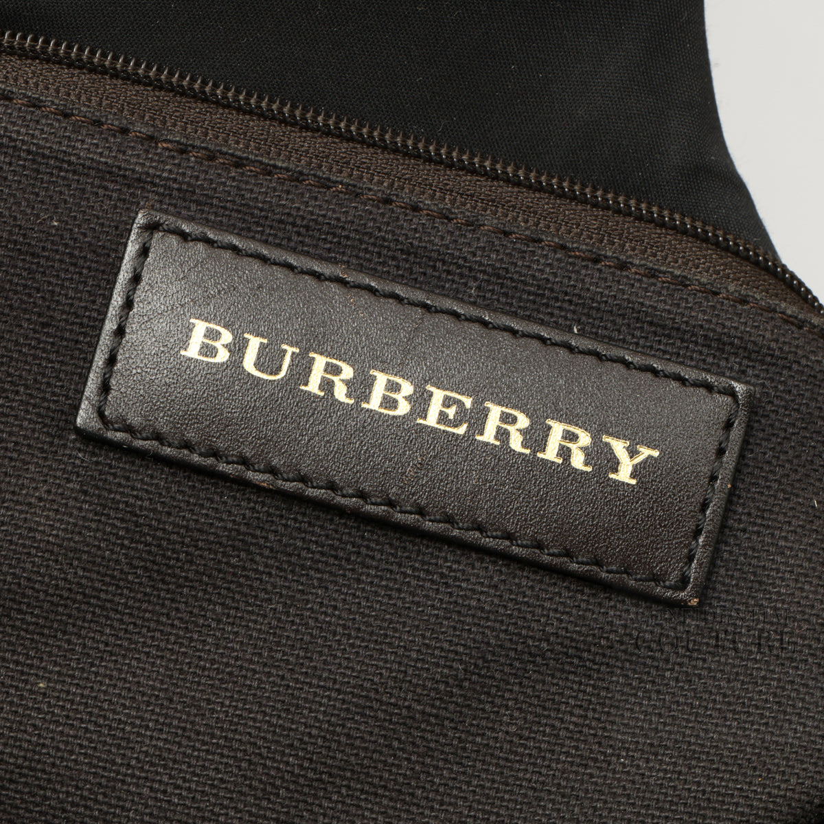 Haymarket Beige/Brown Check Canvas and Leather Medium Walden Belted Hobo
