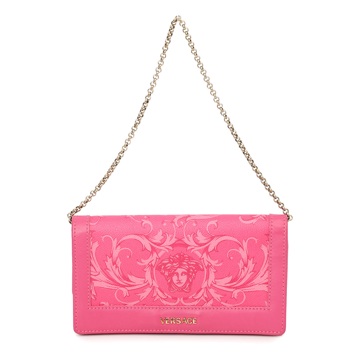 Pink Printed Meudsa Wallet On Chain