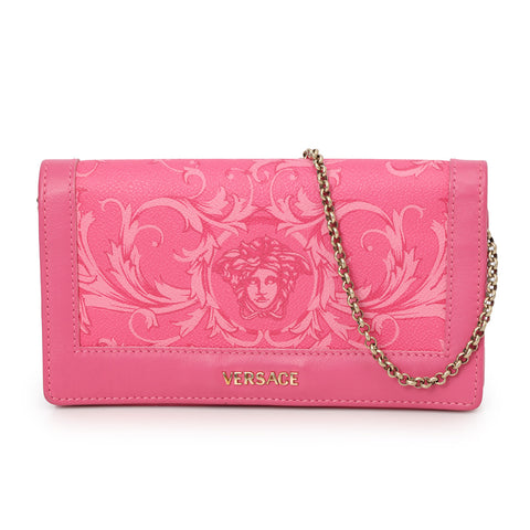 Pink Printed Meudsa Wallet On Chain
