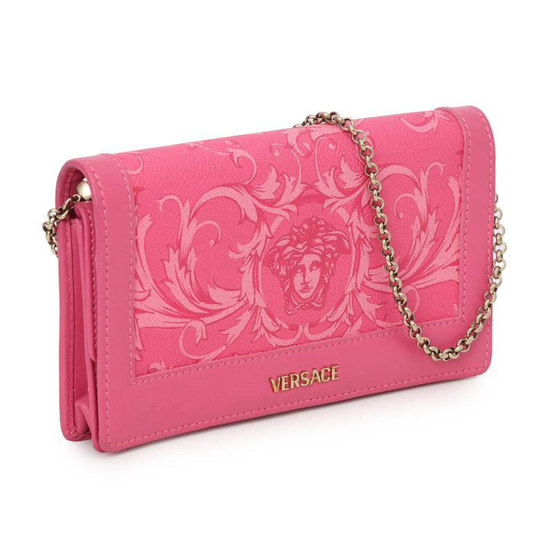 Pink Printed Meudsa Wallet On Chain
