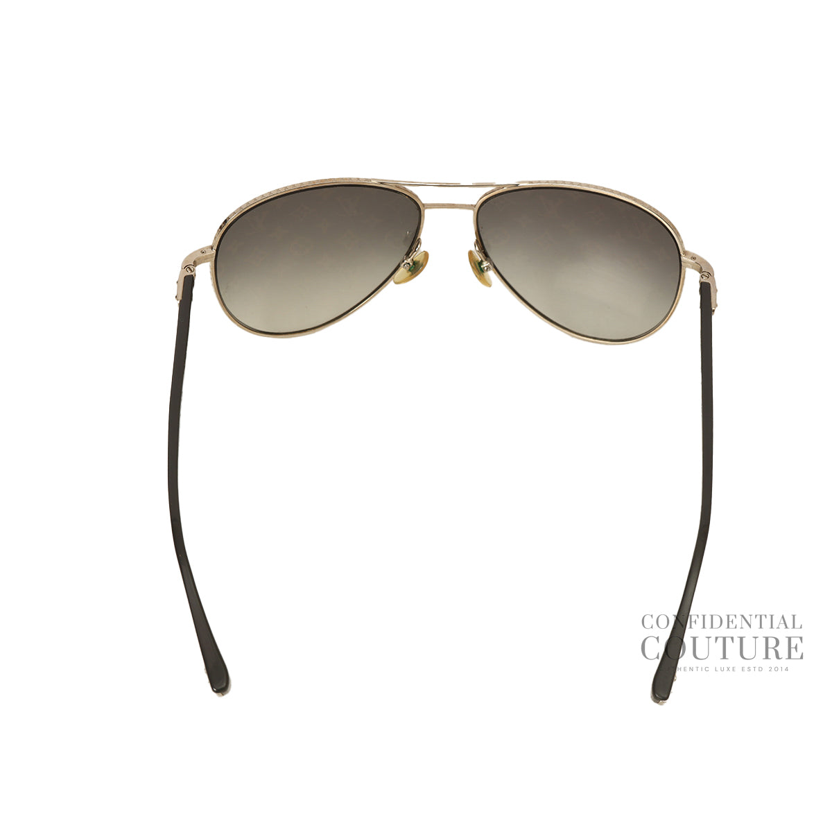 Dark Gun Monogram Pilot Light Sunglasses