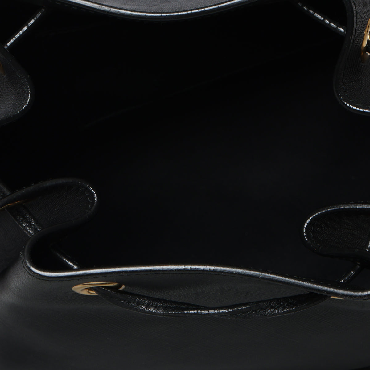 Black Braided Bucket Top Handle Bag- Strap Restored