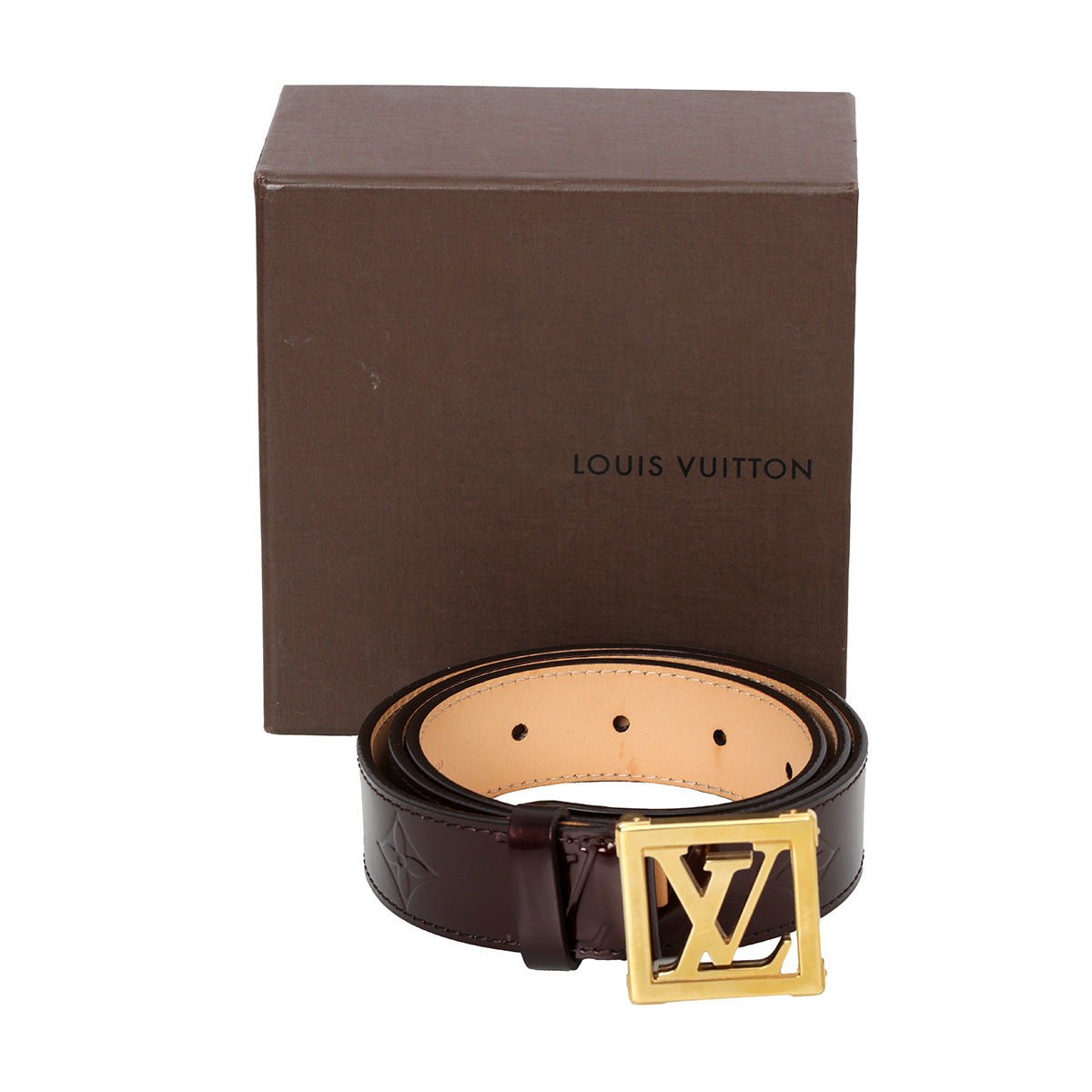 Amarante Monogram Patent Leather Belt