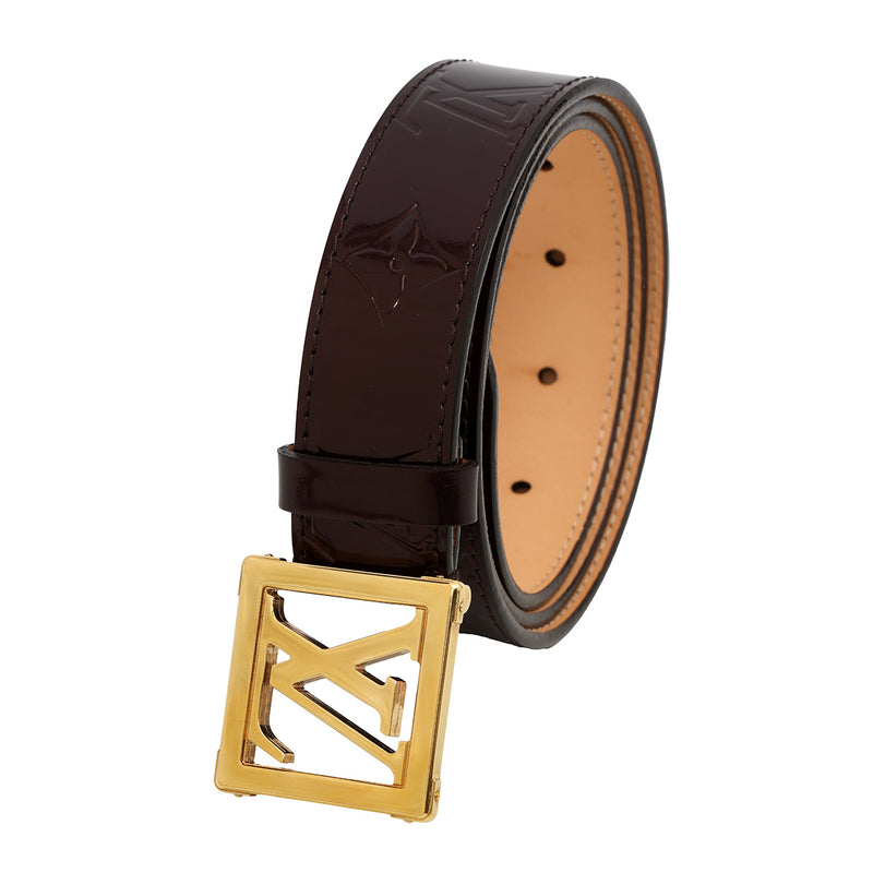 Amarante Monogram Patent Leather Belt