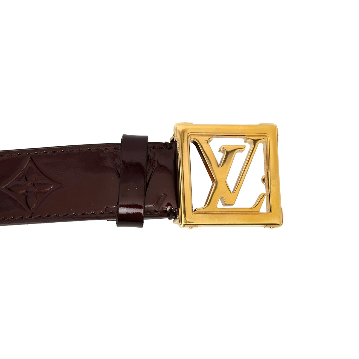 Amarante Monogram Patent Leather Belt
