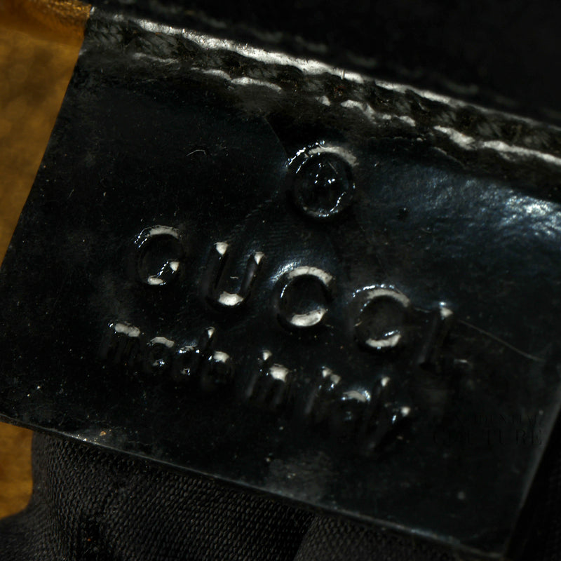 Black Patent Leather Buckle Clutch