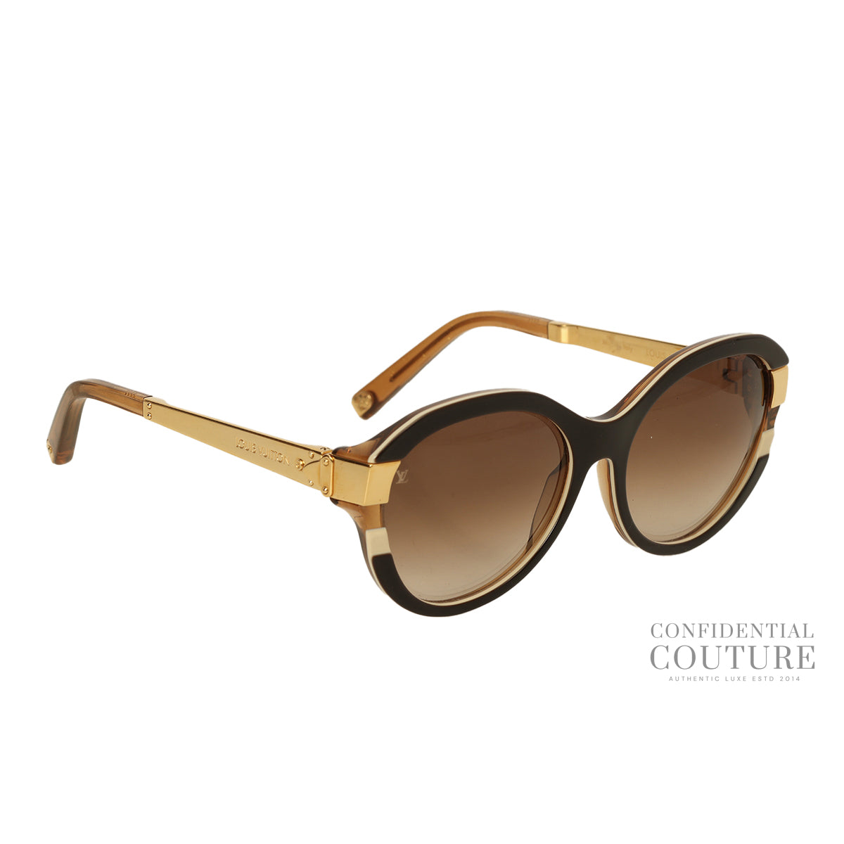 Brown Tone LV Petit Soupçon Sunglasses