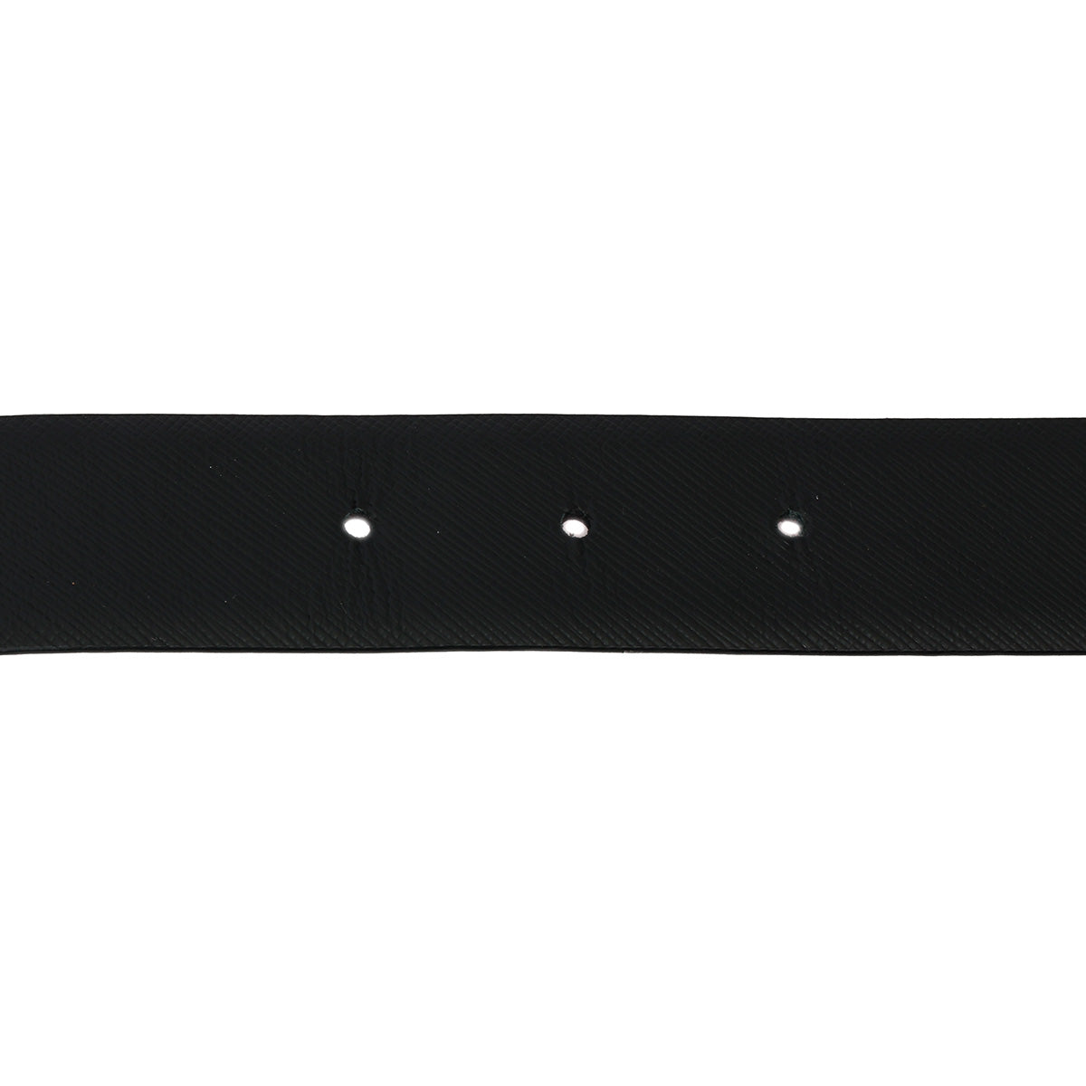 Black Saffiano Leather Reversible Belt