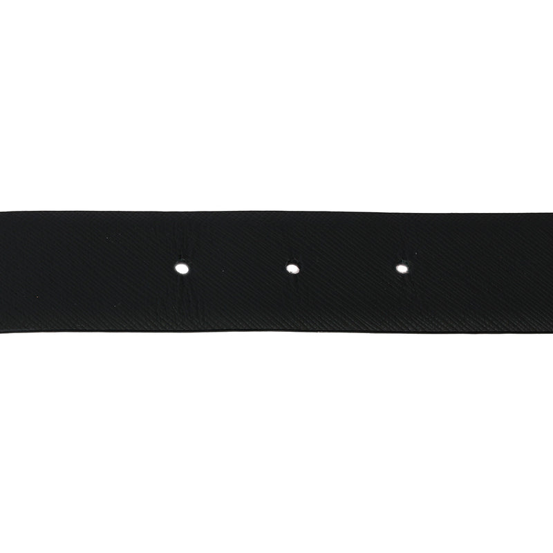 Black Saffiano Leather Reversible Belt
