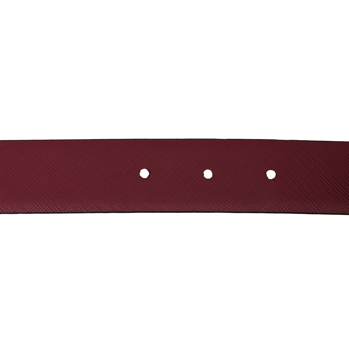 Black Saffiano Leather Reversible Belt