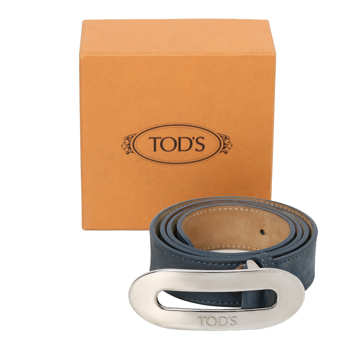Blue Suede Waist Belt